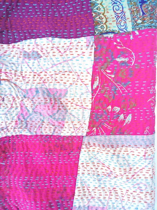 patchwork kantha indian scarf