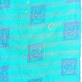 blue color kantha scarf