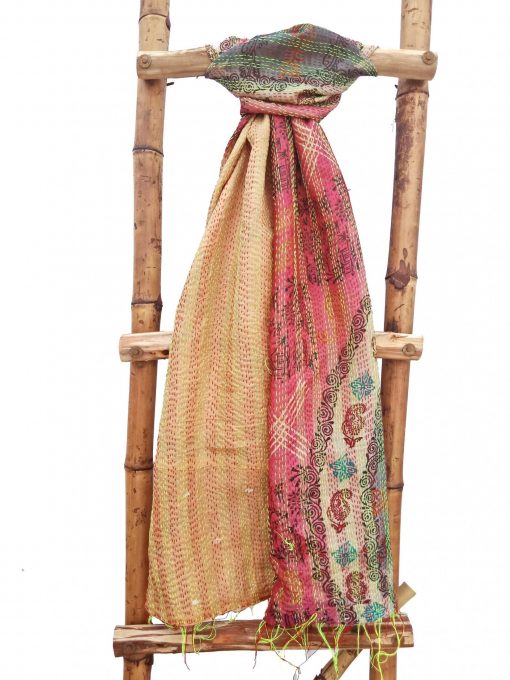 Paisley Print Kantha Scarf