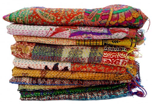 Indian Kantha Scarf Lot