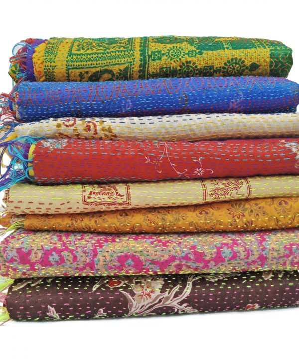 Artisan made Kantha Scarf