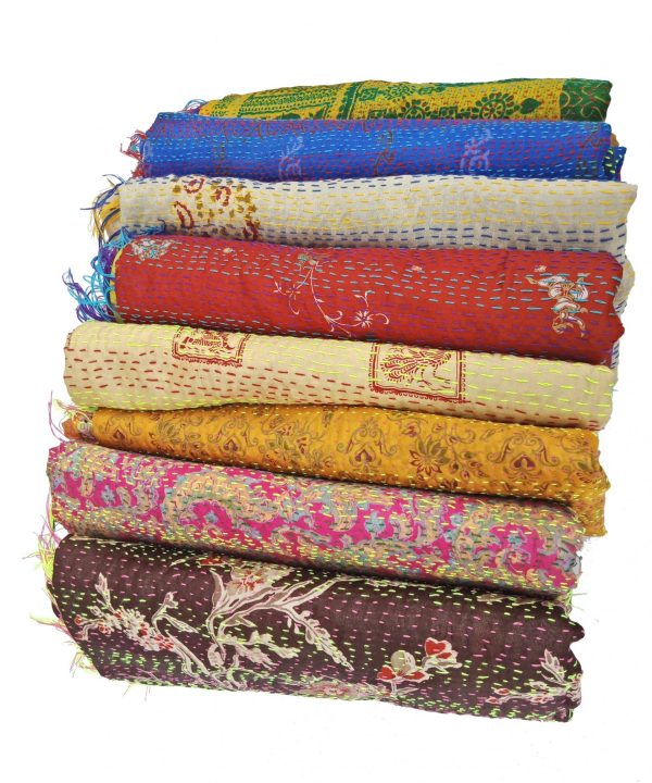 Handmade Kantha Scarf Lot