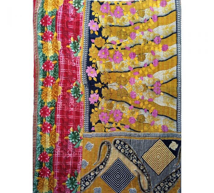 Vintage Kantha Quilts, Throw Blankets, Bedspreads & Wholesale Quilts