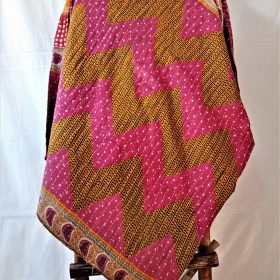 zigzag twin kantha