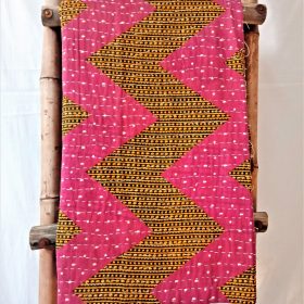 Zigzag Twin Indian Kantha Throw