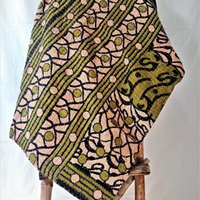 polka dot kantha throw