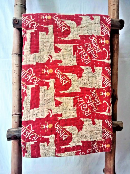 Polka Meditation Kantha Throw