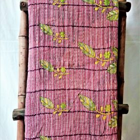 Multi Color Kantha Throw Blanket