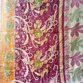 Floral Kantha Blanket