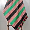 Multi-color kantha twin