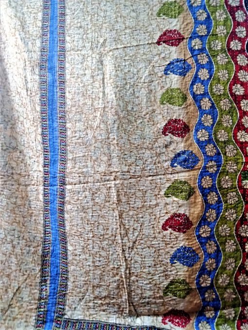 Boho Kantha Indian Quilt