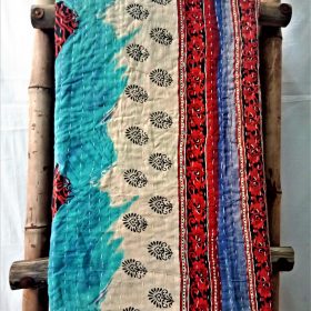 Unique Pattern Kantha artisan Throw