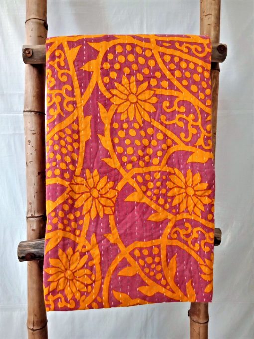 Exceptional Quality Vintage Kantha Quilt
