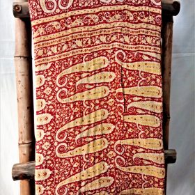 Indian Quilted Kantha Paisley Throw