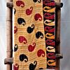 Black Red Paisley Kantha Quilt