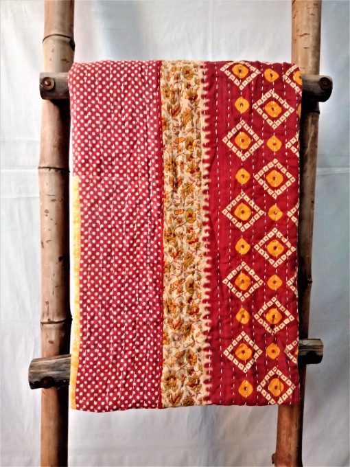 Cotton Twin Kantha Throw