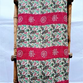Best Selling Geometric Vintage Kantha Quilt