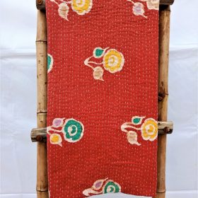 Vintage Kantha Reversible Queen Throw