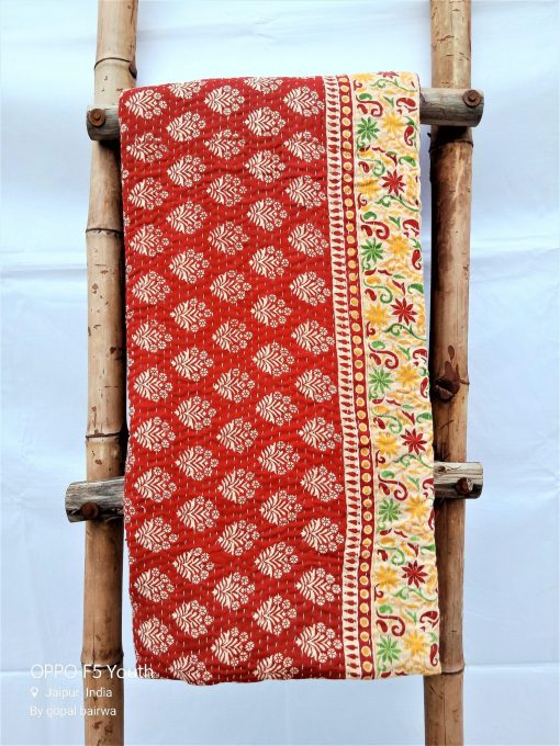 Bengal Artisan Vintage Kantha Quilt