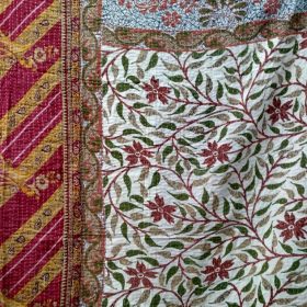 Floral Kantha Twin Size