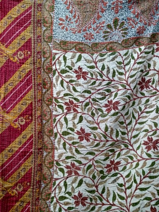 Floral Kantha Twin Size