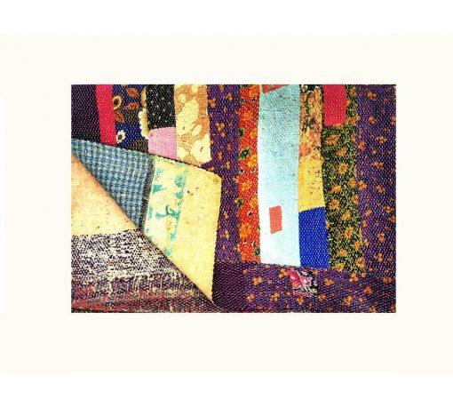 Floral Patchwork Kantha Quilt Queen