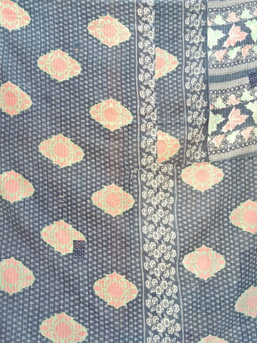 Vintage queen Kantha Quilt by Samira