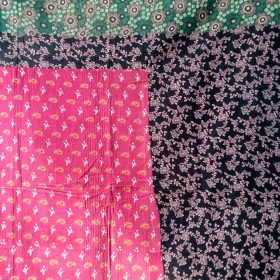 artisan made Paisley Garden Kantha Quilt