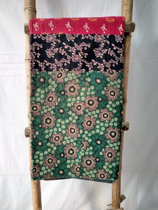 Paisley Garden Kantha Quilt