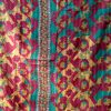 Summer Blossom Kantha Quilt Queen