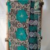 Emerald Green Vintage Kantha Quilt