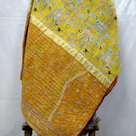 Bird Print Kantha Twin