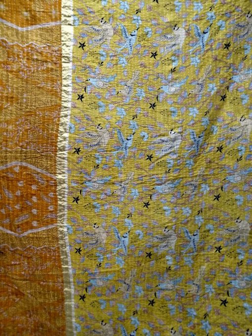 Rare Bird Kantha Twin Throw