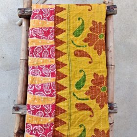 Vintage Handmade Kantha Quilt Paisley