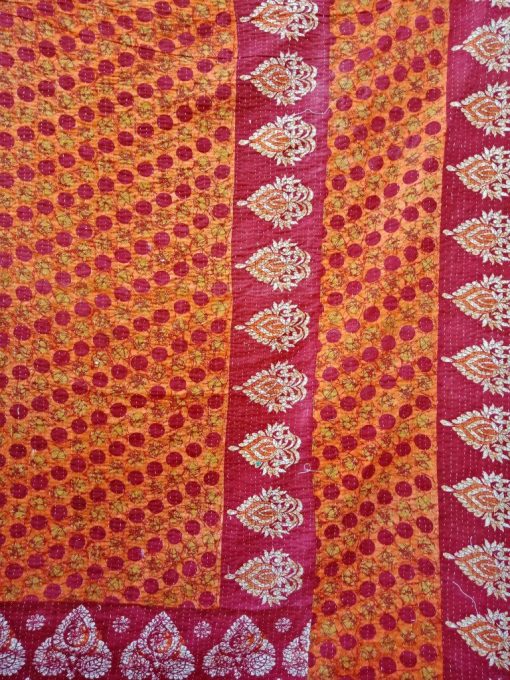 Polka Dot 3 Layered Handmade Kantha Throw