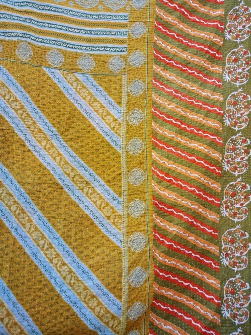 Bohemian Twin Kantha Quilt