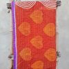 Spiral Heart Vintage Kantha Quilt