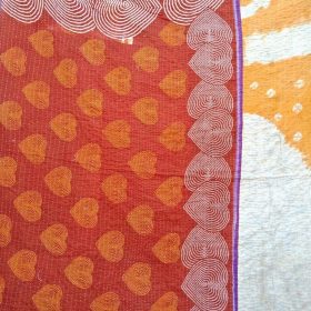 Heart Loan Vintage Kantha Quilt