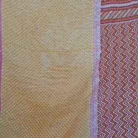 Zigzag Handmade Twin Kantha Throw