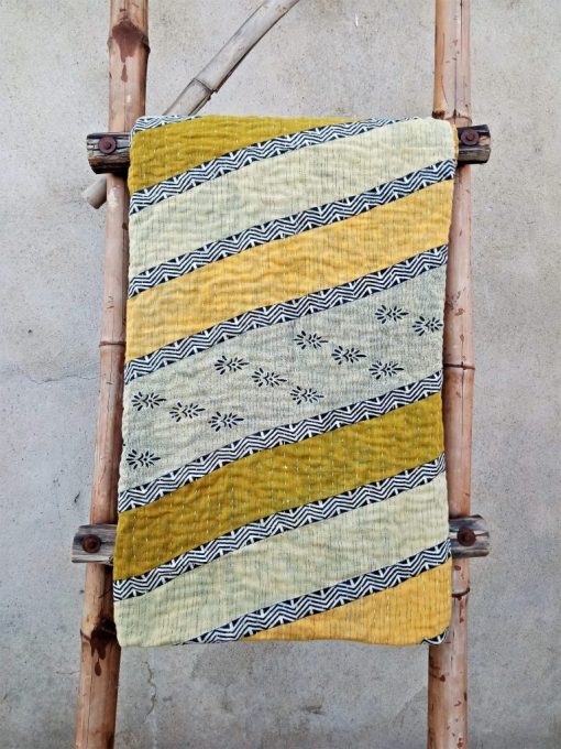 Online Reversible Kantha Twin Quilt