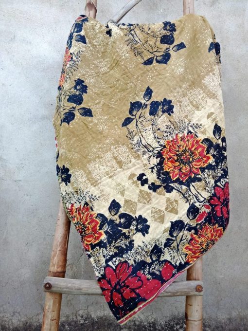 Very Rare and Unique Kantha Quilt Twin | Indian Kantha