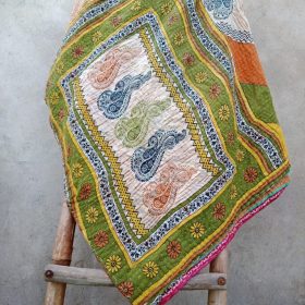 Twin Kantha Quilt Wholesale Cotton