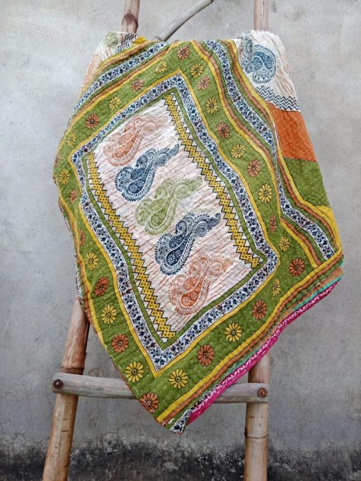 Twin Kantha Quilt Wholesale Cotton