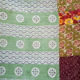 Polka Dot Vintage Kantha Twin Quilt Wholesale