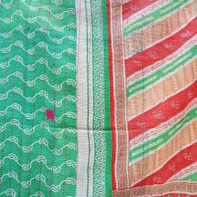 Kantha fine stitched Quilt