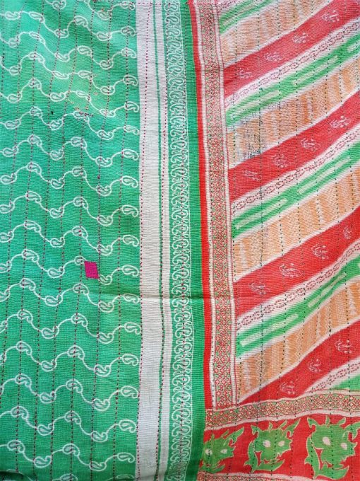 Kantha fine stitched Quilt