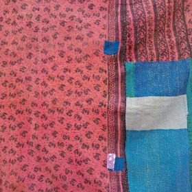 patchwork Floral Queen Kantha