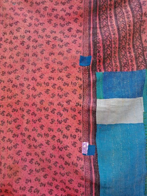 patchwork Floral Queen Kantha