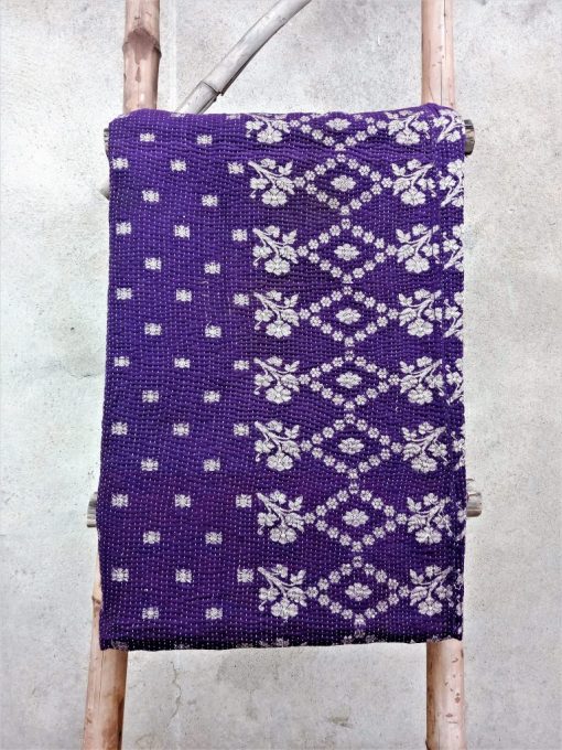 6 Layered Close Stitched Heavy Reversible Kantha Quilt