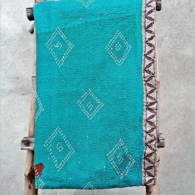 Vintage Kantha Quilt 6 Layered Exclusive Handmade Throw